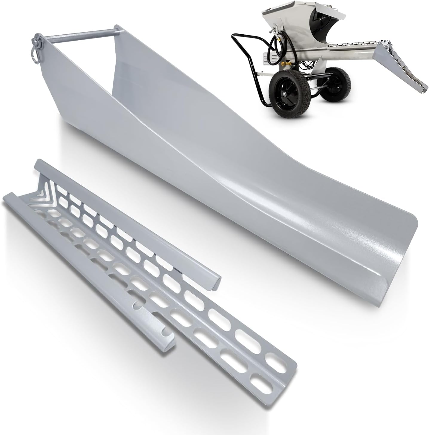 Mud Mixer MMAC-0133 18 inch Chute Extension Compatible with Mud Mixer MMXR-3221 MudMixer Adjustable Angles Options 15, 25, and 35 Degree